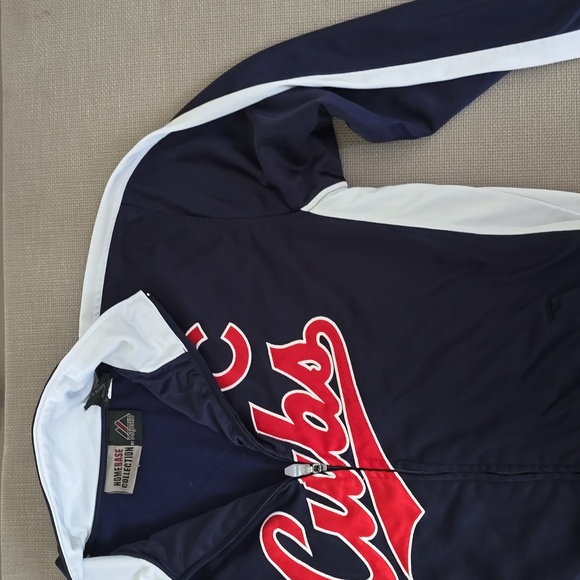 Majestic Chicago Cubs Track Blue Jacket Men's Size Medium - Picture 13 of 16